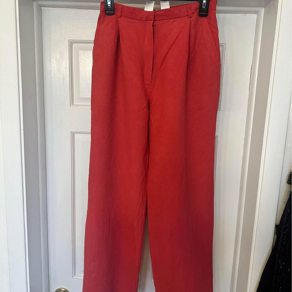Jones New York linen pant, magenta size 6